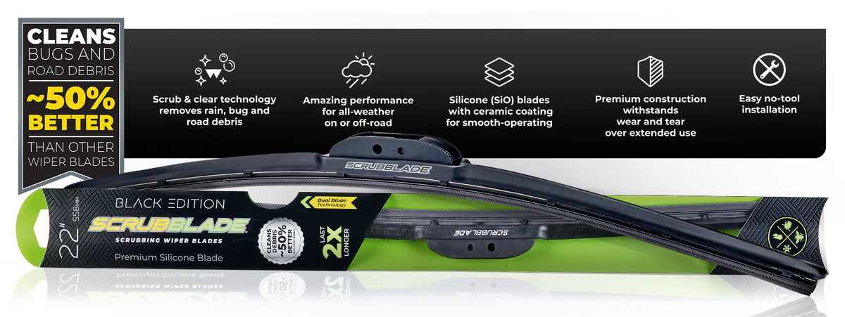 Scrubblade Black Edition Wiper Blades